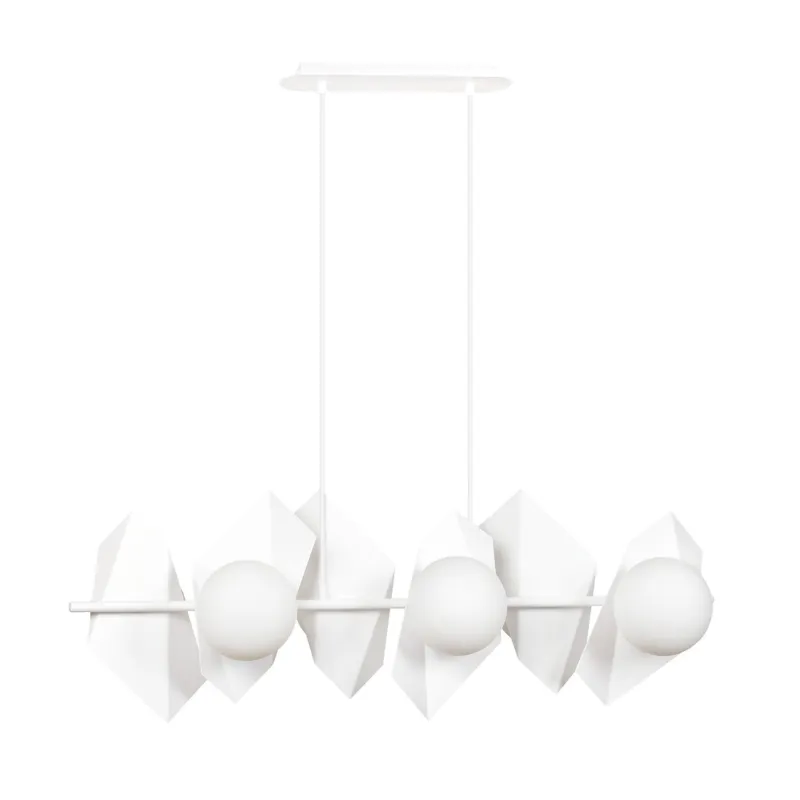 Lampa wisząca Emibig Drifton 6 biała z białym kloszem 6×E14 Super okazja