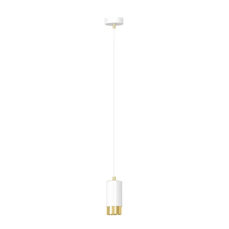Lampa wisząca Emibig Fumiko 1 biała ze złotym 1×GU10 Oferta czasowa