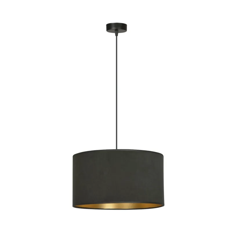 Obniżka ceny Lampa wisząca Emibig Hilde 1 czarna z czarnym abażurem E27
