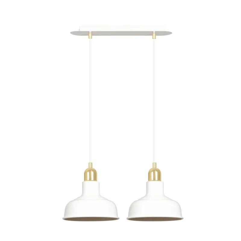 Premium Lampa wisząca Emibig Ibor 2 biała 2×E27