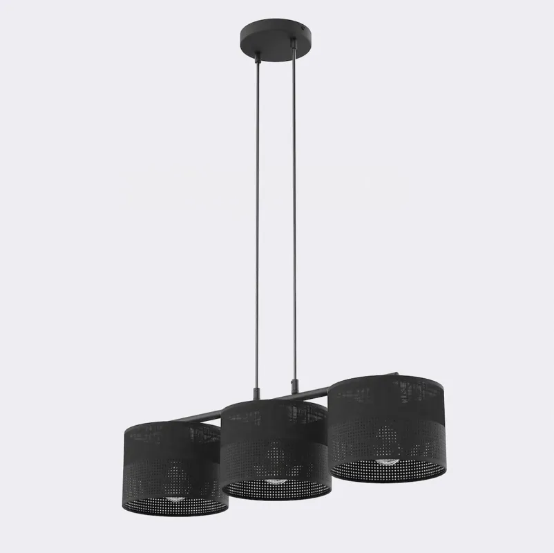 Lampa wisząca Emibig Karbon 3 czarna 3×E27 Sprawdź teraz