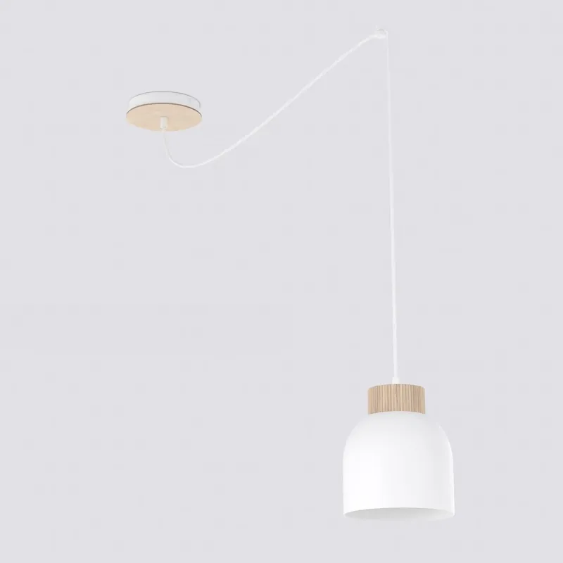 Lampa wisząca Emibig Kru biała 1×E27 Najlepsza cena
