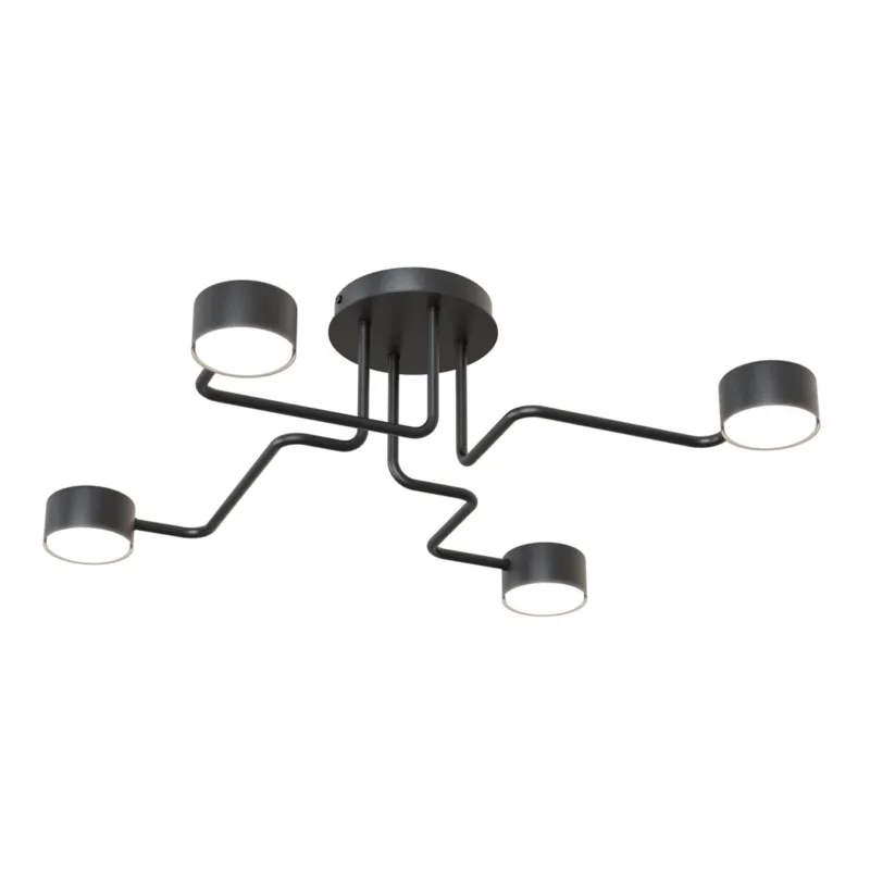 Super okazja Lampa wisząca Emibig Kurage czarna 4×GX53