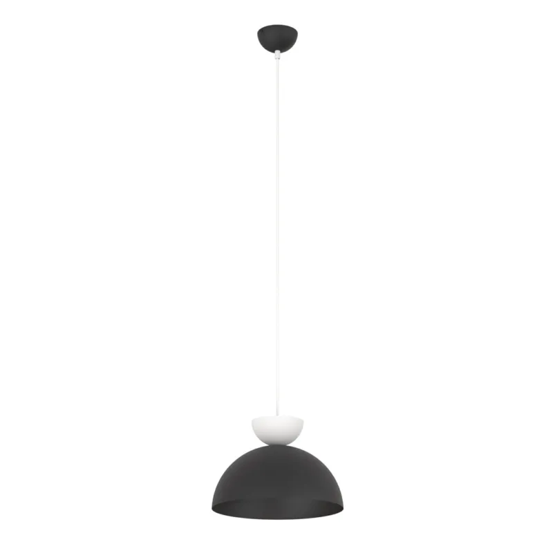 Rabat Lampa wisząca Emibig Lunaro 1S czarna z białym kloszem 1×GX53