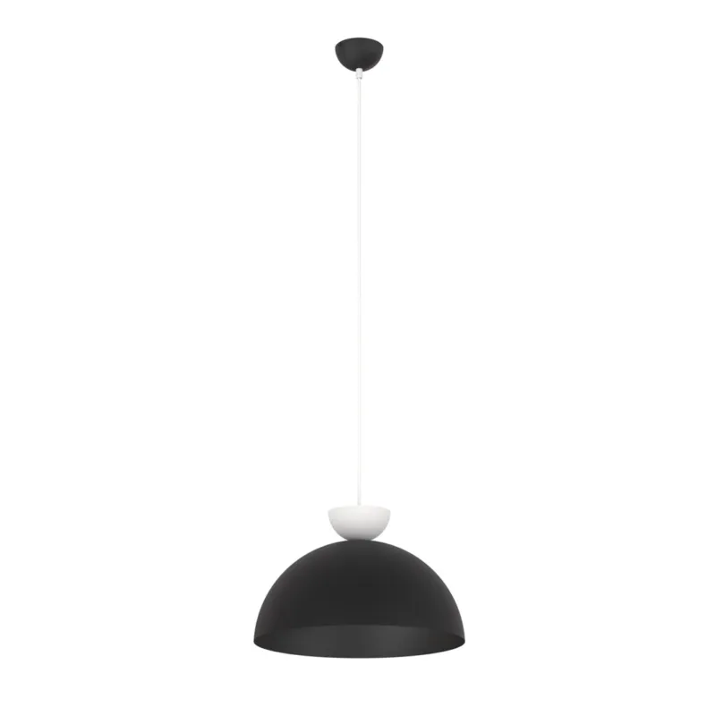 Lampa wisząca Emibig Lunaro czarna z białym kloszem 1×GX53 Wybór klientów
