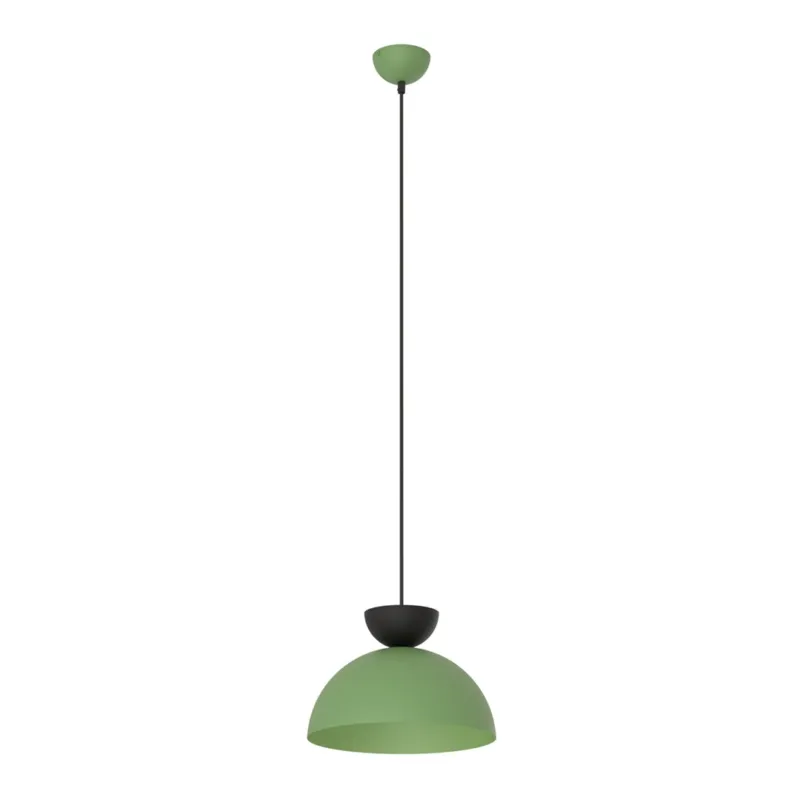 Nowy Lampa wisząca Emibig Lunaro czarna z zielonym kloszem 1×GX53