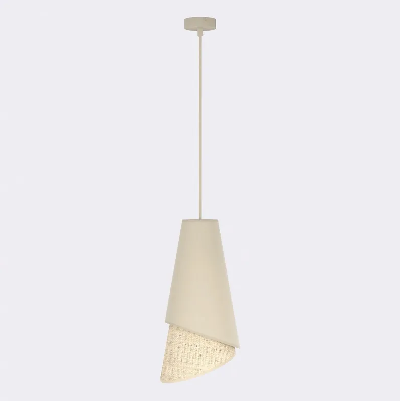 Lampa wisząca Emibig Moda czarna z brązowym kloszem 1×E27 Rabat
