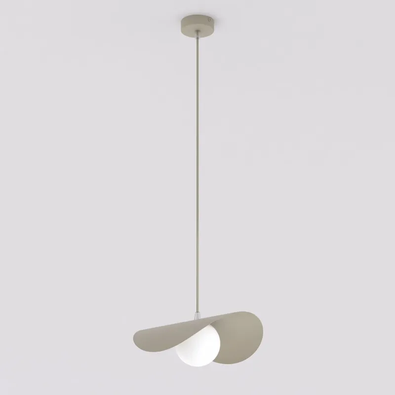 Lampa wisząca Emibig Ritual beżowa z białym kloszem 1×G9 Hit cenowy