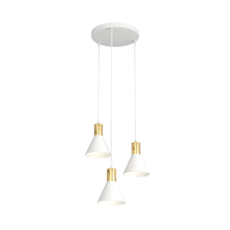 Lampa wisząca Emibig Rosa 3 Premium biała 3×E27 Taniej