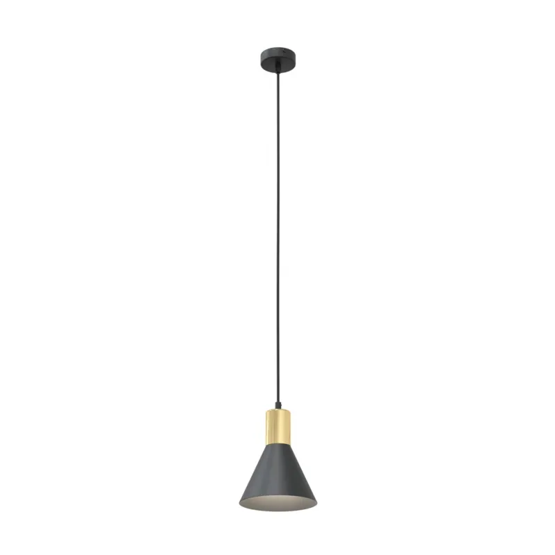 Lampa wisząca Emibig Rosa czarna ze złotym kloszem 1×E27 Wyjątkowa oferta