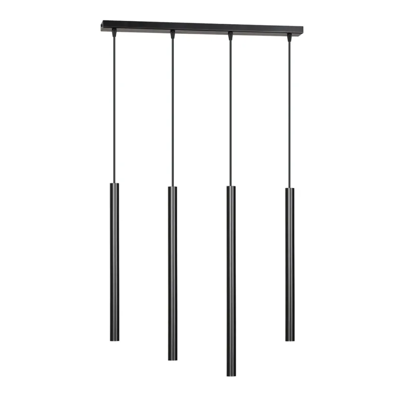Premium Lampa wisząca Emibig Selter 4 czarna 4×G9