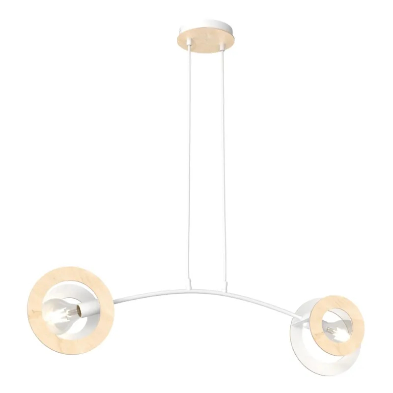 Lampa wisząca Emibig Skiva 2 WH biała 2×E27 Najlepsza cena