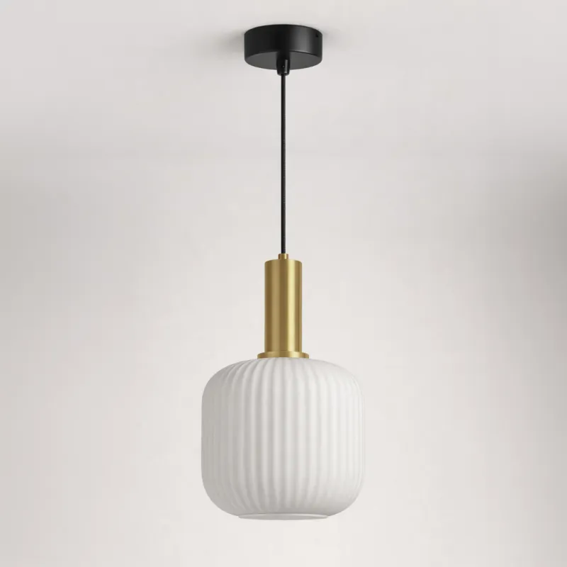 Ostatnia szansa Lampa wisząca FABIO K-5871 Czarny, biały, patyna 1 źr., E27, 15W LED - Kaja