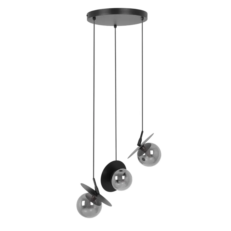 Bestseller Lampa wisząca FERMI K-5385 Czarny, grafitowy 3 źr., G9, 10W LED - Kaja
