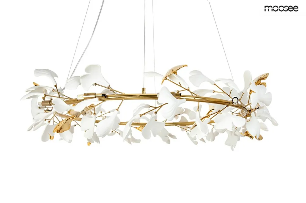 Hit cenowy Lampa wisząca FLORA 100 złota – Moosee