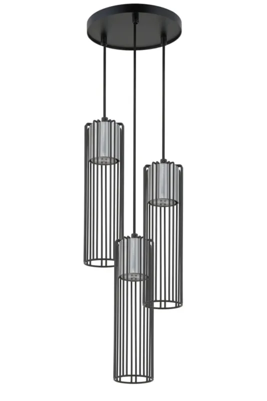Lampa wisząca Fobia 3xGU10 koło czarna 33457 Sigma Bestseller