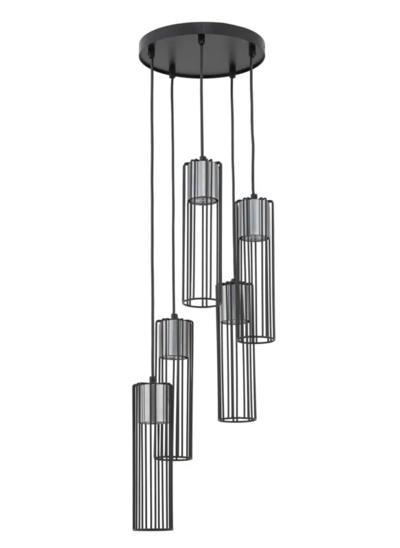 Lampa wisząca Fobia 5xGU10 koło czarna 33460 Sigma Zniżka