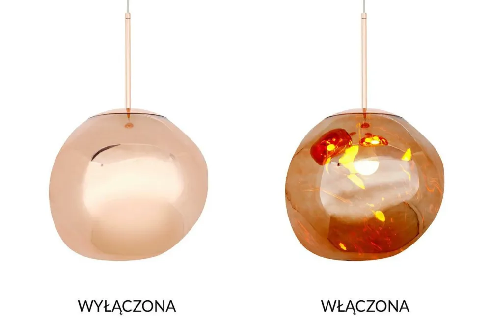 Rabat Lampa wisząca FUSION 30 miedziana akryl – King Home
