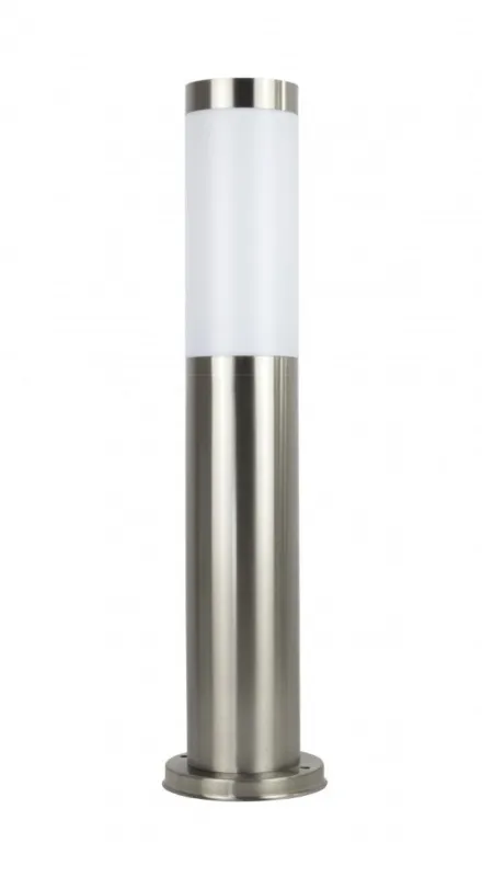 Promocja Lampa ogrodowa stojąca Inox 40W IP44 srebrna ST 022-450 Su-Ma