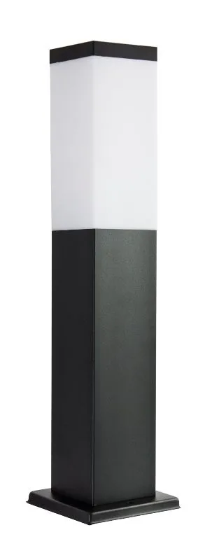 Lampa ogrodowa stojąca Inox Kwadratowa 40W IP44 czarna SS802-450 BL Su-Ma Dostępne od ręki