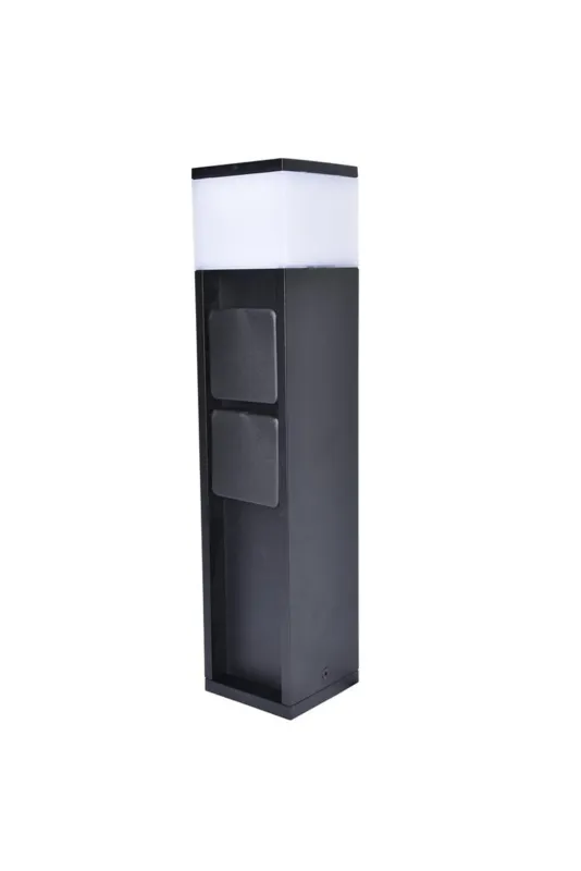Lampa zewnętrzna stojąca Mains czarny LED zintegrowany 7202201012 - Lutec Premium