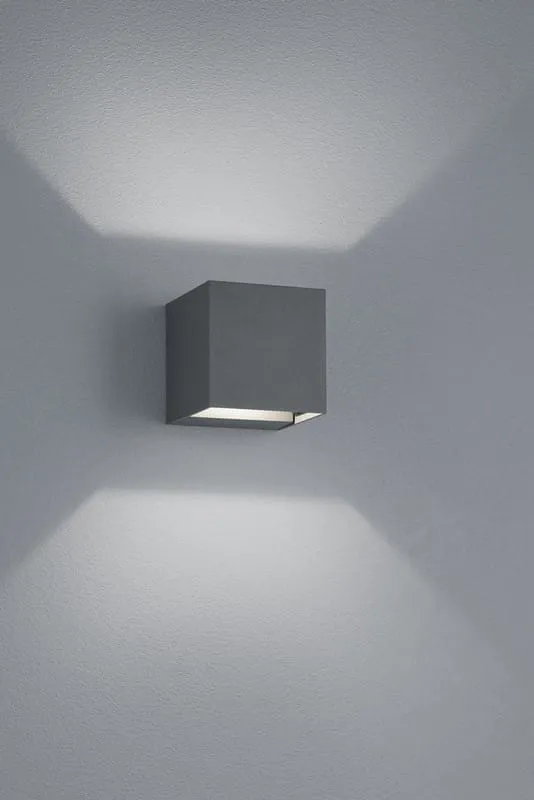 Kinkiet zewnętrzny Adaja antracyt LED zintegrowany 226860242 - Trio Obniżka ceny
