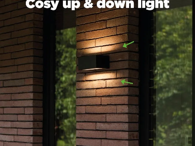 Kinkiet zewnętrzny Gemini czarny LED zintegrowany 5189113012 - Lutec Super okazja