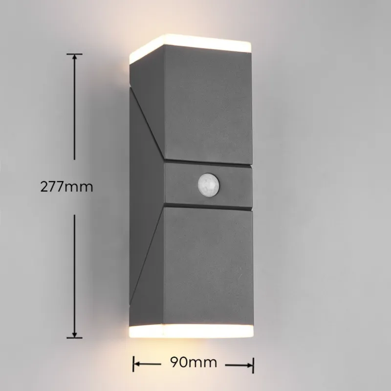 Hit sprzedaży Kinkiet zewnętrzny Hador Dl242270669 antracyt LED zintegrowany - Trio