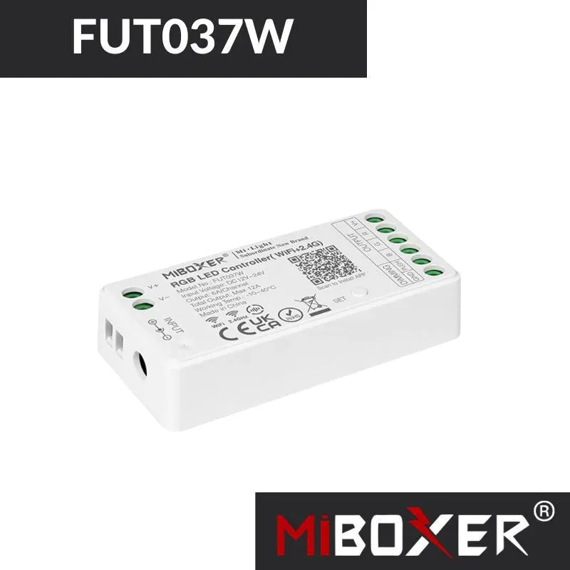 Nowość Sterownik Rgb 12V-24Vdc 12A Wifi Fut037W