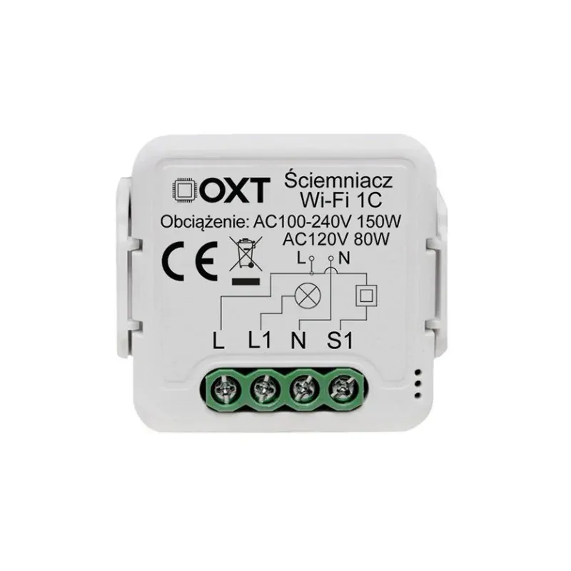 Moduł Oxt Ściemniacz 1 Obwód Wifi Tuya Darmowy zwrot