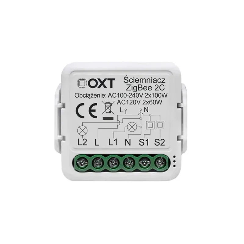 Moduł Oxt Ściemniacz 2 Obwody Zigbee Tuya Tylko dziś