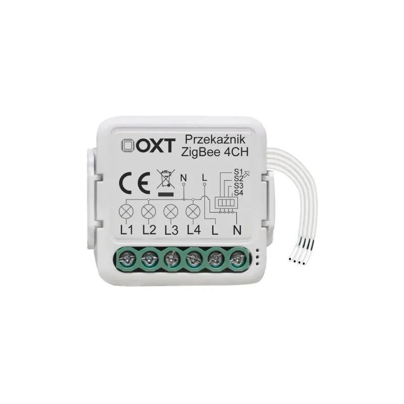 Wybór klientów Przekaźnik Zigbee Oxt 4 Obwody Tuya