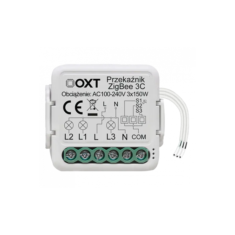 Przekaźnik Zigbee Oxt 3 Obwody Tuya Oferta