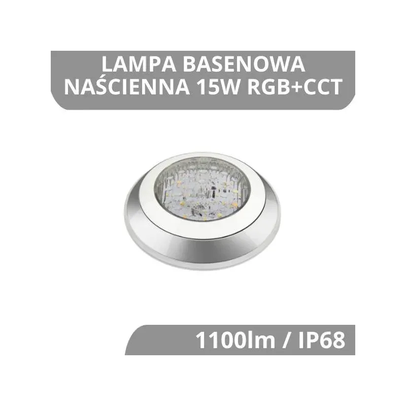 Lampa Basenowa Naścienna 15W Rgb+Cct Bezpieczne zakupy