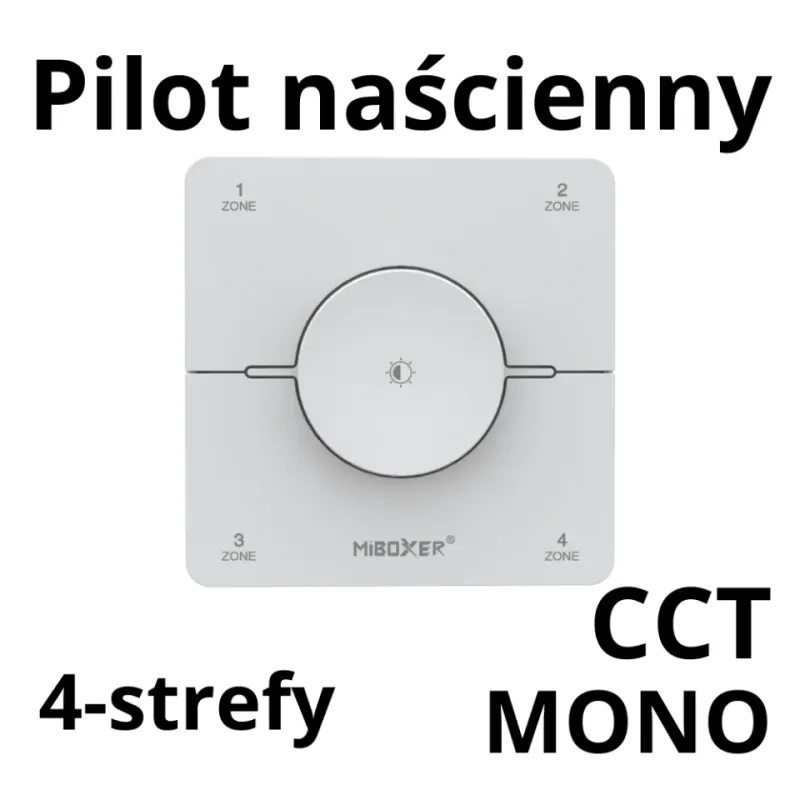 Panel Naścienny K0S Biały 4-Strefowy MiBoxer Dodaj do koszyka