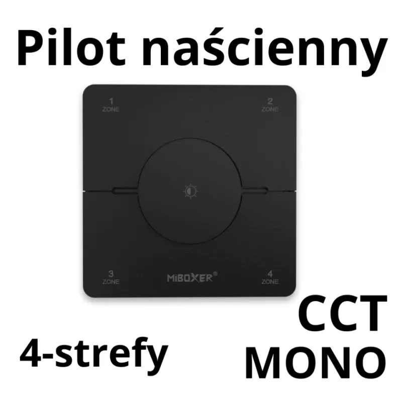 Oferta czasowa Panel Naścienny Mono/Cct K0S-B Czarny 4-Strefowy