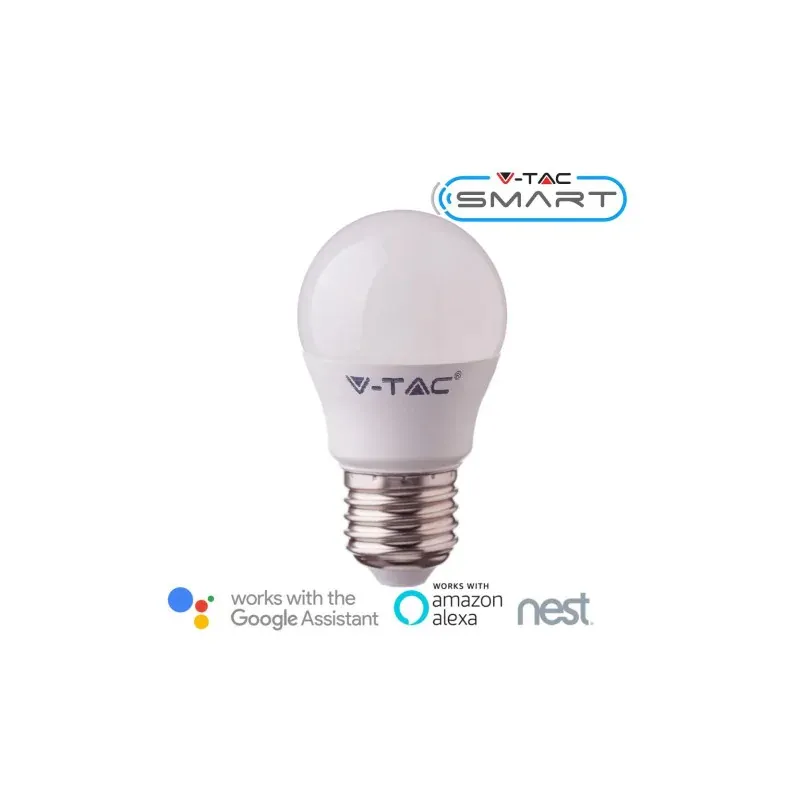 Żarówka Led 4.5W E27 Kulka G45 Tuya Smart Rgb+Ww+Cw Vt-5124 Tylko dziś