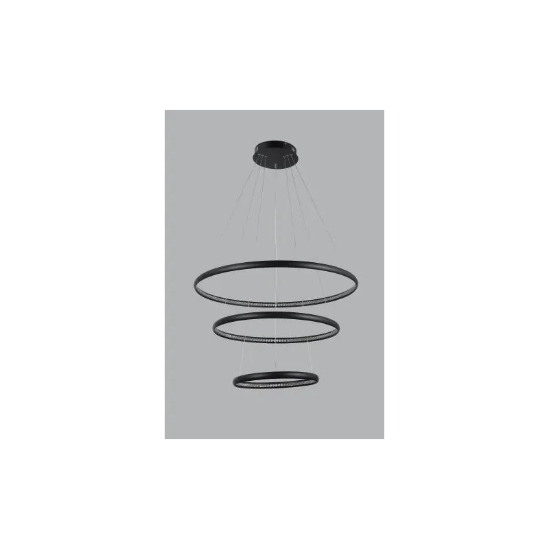Taniej Czarna Lampa Wisząca Brighton 3 Bk Az4428