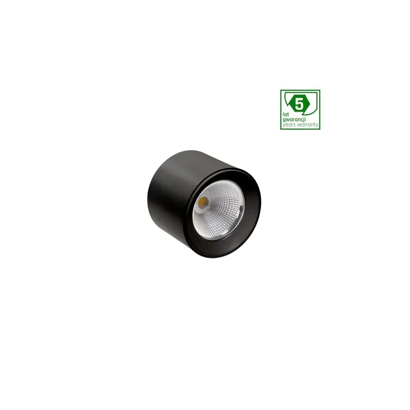 Nowość Czarna Sufitowa Oprawa Led 40St Cel Zosma 3 Round Bread 27W - 2700K