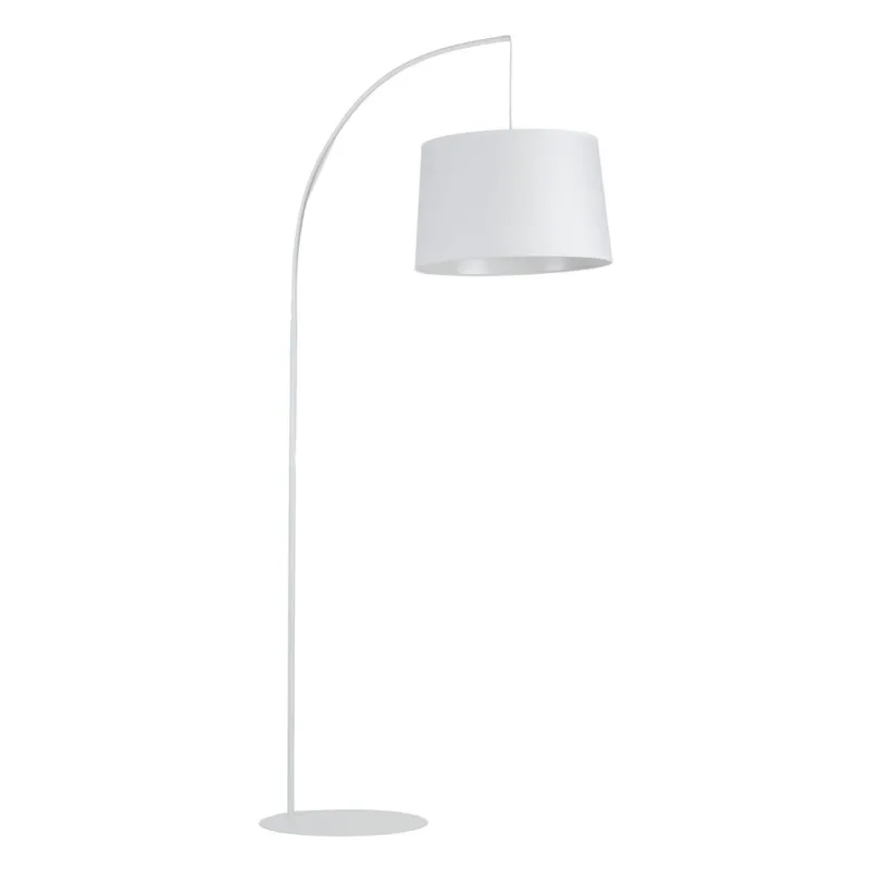 Elegancka lampa podłogowa ORTA z białym kloszem do salonu, E27 5416 TK Lighting Zniżka