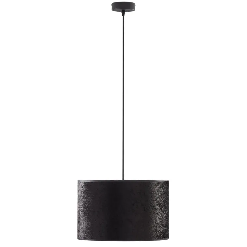 Elegancka, czarno-złota lampa wisząca z abażurem Ø50cm do nowoczesnego salonu TERCINO BLACK 6192 3xE27 TK Lighting Tylko do końca tygodnia