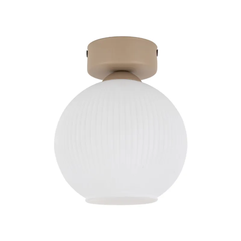 Elegancka, minimalistyczna lampa sufitowa z ryflowanym kloszem do kuchni VIRLO WHITE 1xE14 11357 TK Lighting Nie przegap