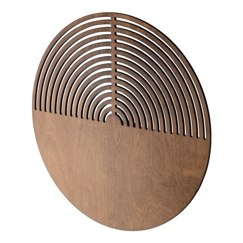 Bestseller Elegancki kinkiet do salonu LUNAR WOOD z drewnianym okrągłym kloszem 2xG9 11015 TK Lighting