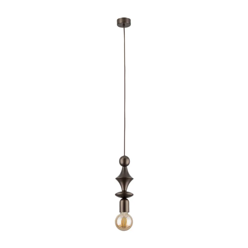 Łatwy zwrot Designerska lampa wisząca zwis TOWER BROWN do eleganckiego salonu 10703 TK Lighting