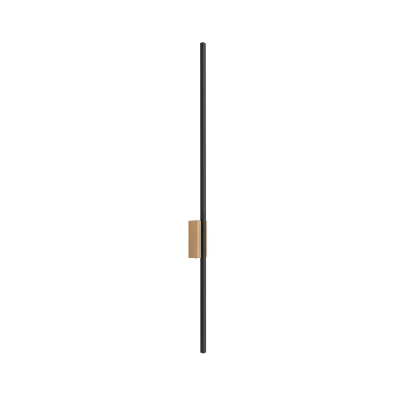 Dodaj do koszyka Kinkiet ścienny FLASH WOOD SOSNA LED 30W, barwa neutralna, czarne aluminium 6411 TK Lighting