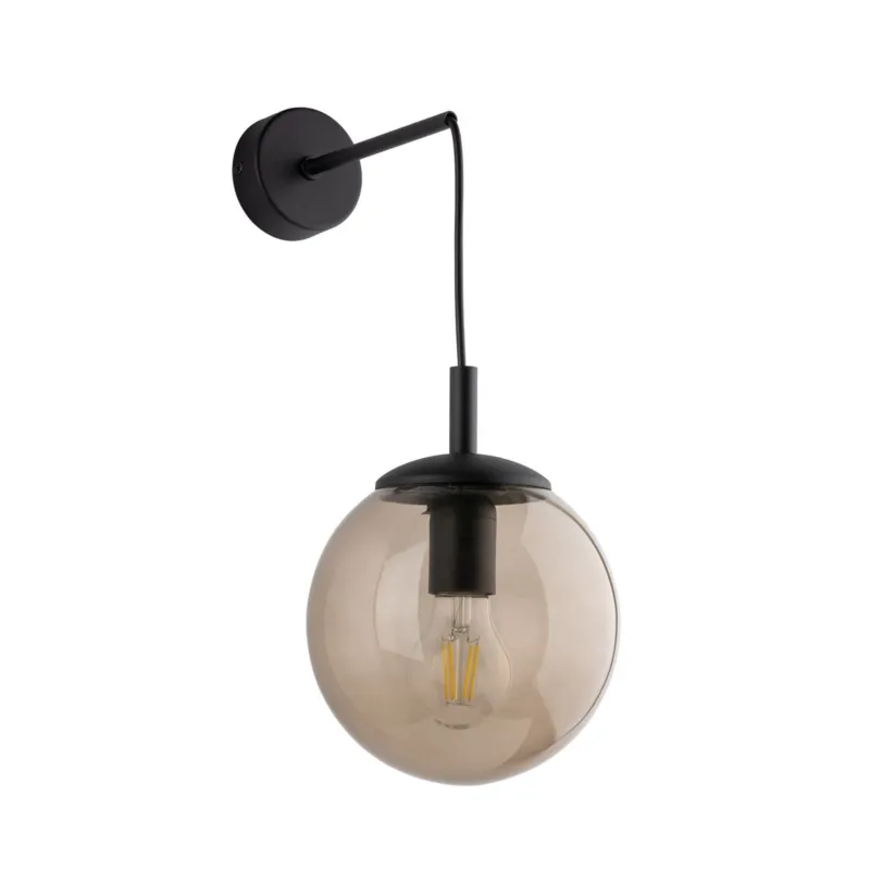 Zniżka Kinkiet ze szklanym kulistym kloszem na E27 ESME 5389 TK Lighting