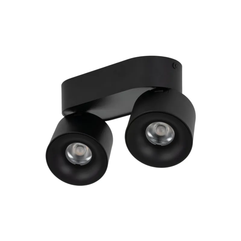 Lampa sufitowa czarna z dwoma ruchomymi reflektorkami 2x10W LED barwa ciepła SPARK DUO 18147 TK Lighting Tani