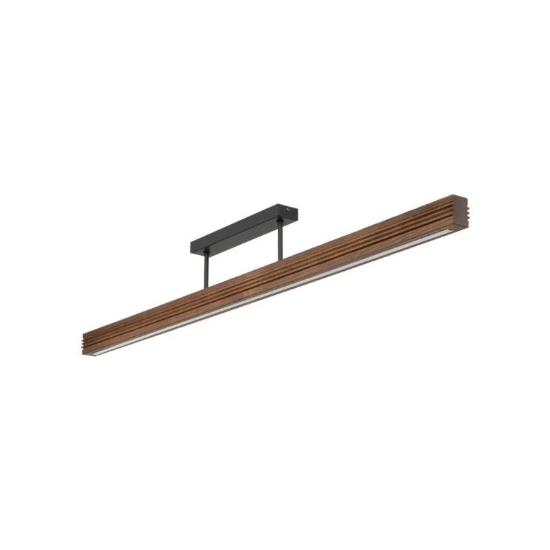 Nowość Lampa sufitowa drewniana podłużna 120,5cm kolor orzech, idealna nad stół do jadalni, salonu LED 25W VIGA 11692 TK Lighting
