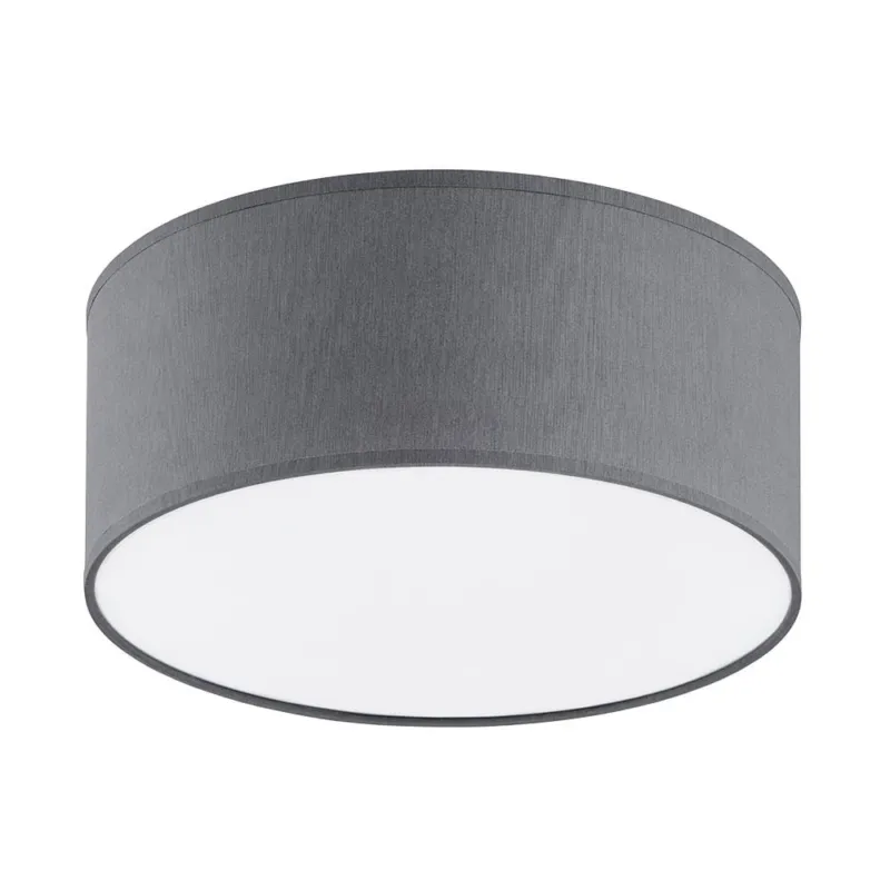 Szybka dostawa Lampa sufitowa z szarym abażurem Ø50cm do sypialni w stylu skandynawskim RONDO GRAY 3333 4xE27 TK Lighting