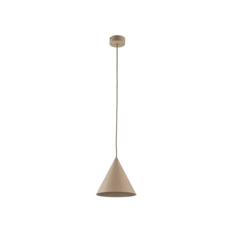 Popularny Lampa wisząca CONO w ciepłym piaskowym kolorze stożkowaty klosz do salonu 10619 TK Lighting